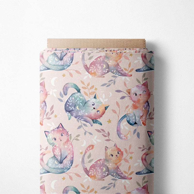 0.5m BIO French Terry Cosmic Cats