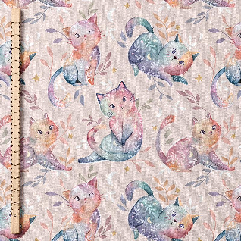 0.5m BIO French Terry Cosmic Cats