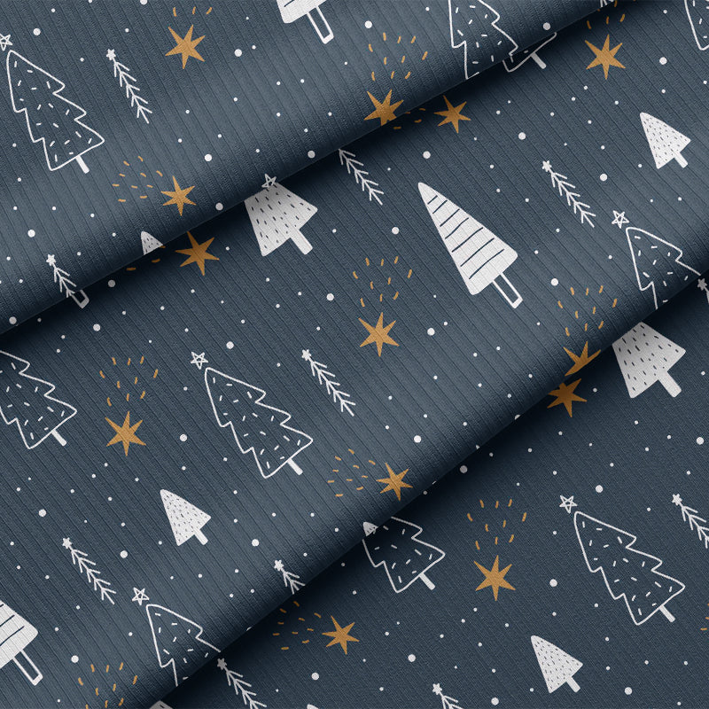 0.5m BIO Ribjersey Cozy Christmas