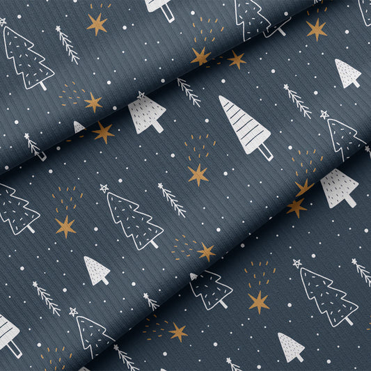0.5m BIO Ribjersey Cozy Christmas