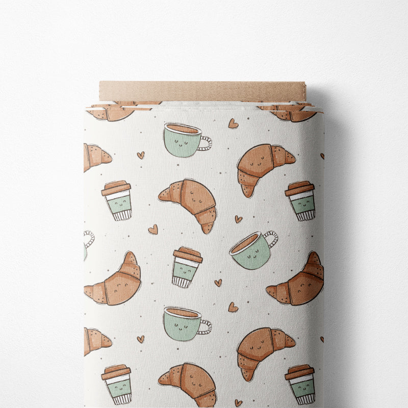 0.5m French Terry Croissant mint