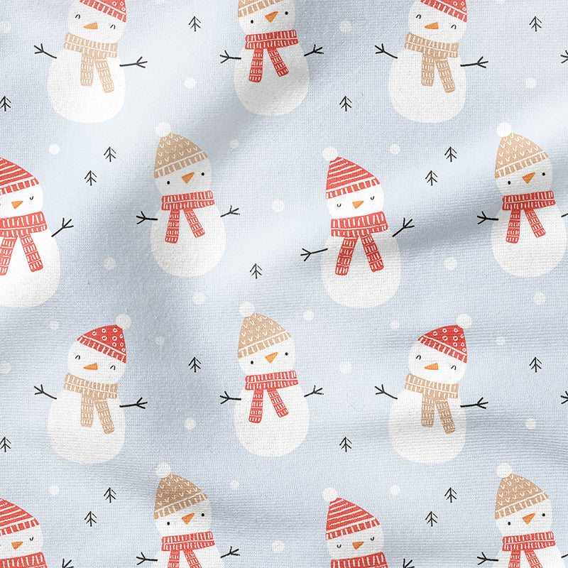 0.5m BIO French Terry Cute Snowman *STOFFÜBERSICHT*