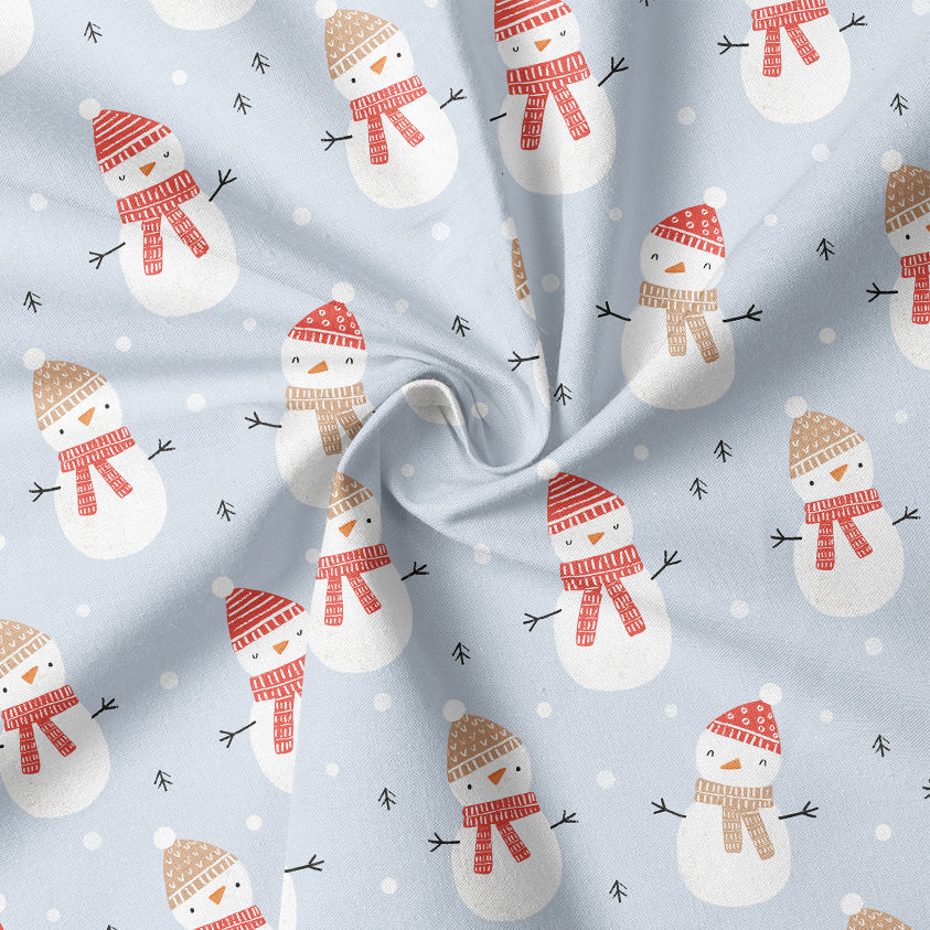 0.5m BIO French Terry Cute Snowman *STOFFÜBERSICHT*