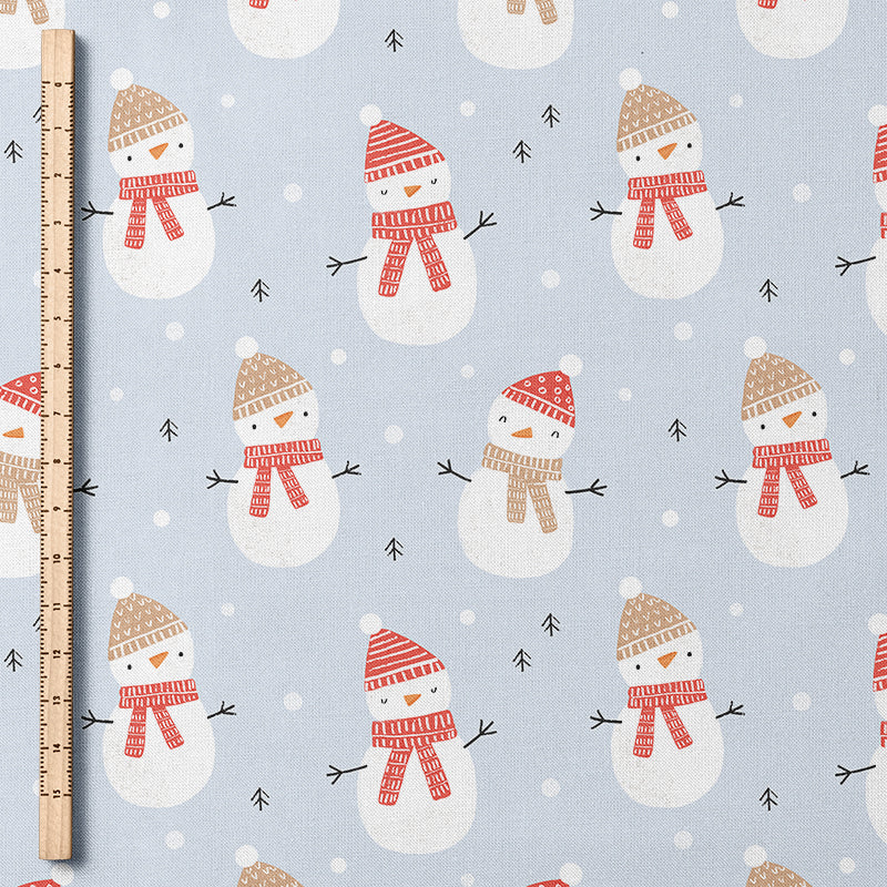 0.5m BIO French Terry Cute Snowman *STOFFÜBERSICHT*