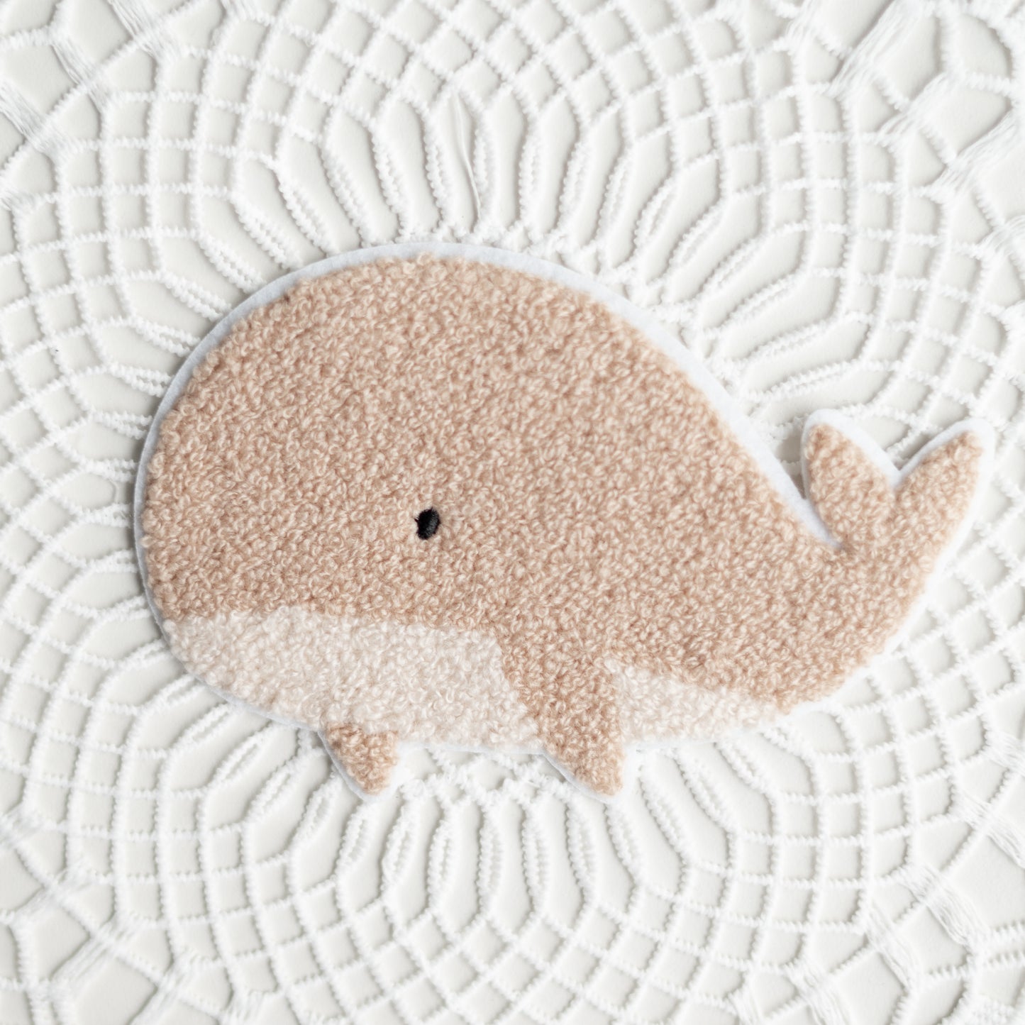 Chenille Patch: Wal Cute mit Bügelbildern