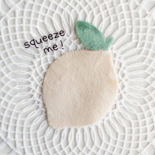Flausch Patch: Zitrone mit Bügelbild