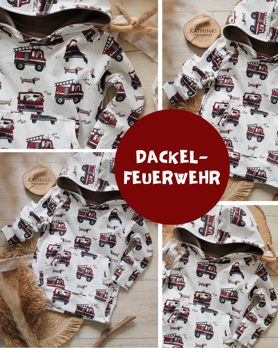 0.5m Biojersey Dackel-Feuerwehr