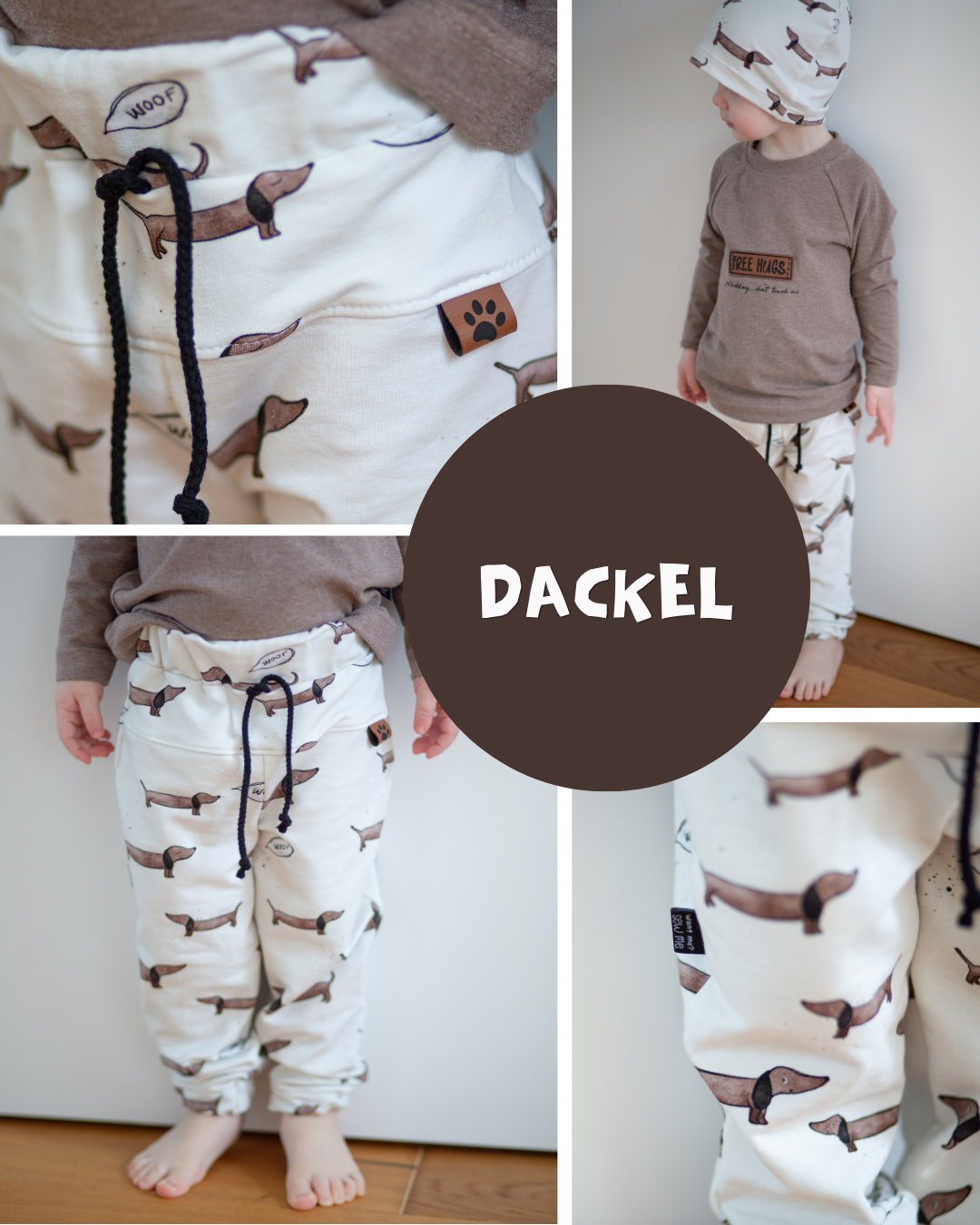 0.5m BIO French Terry Dackel