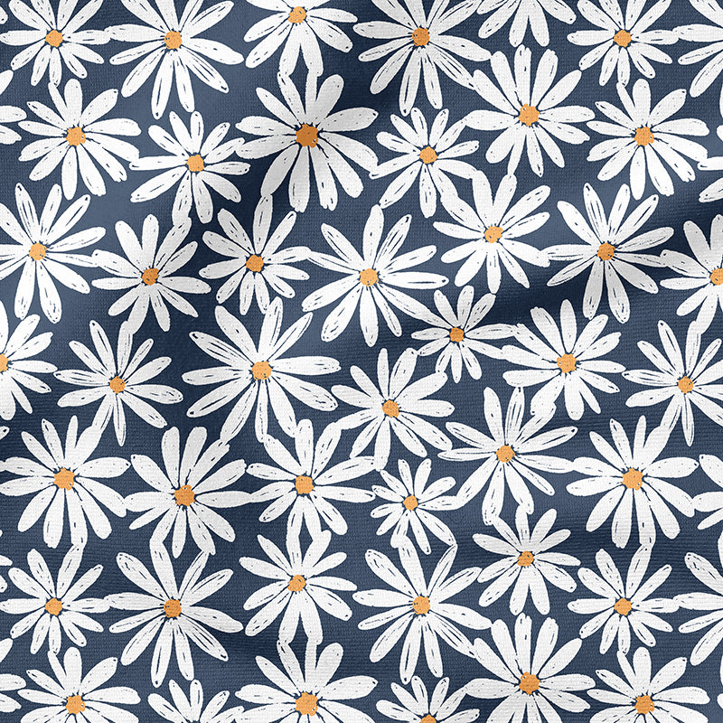 0.5m Biojersey Daisy dunkelblau
