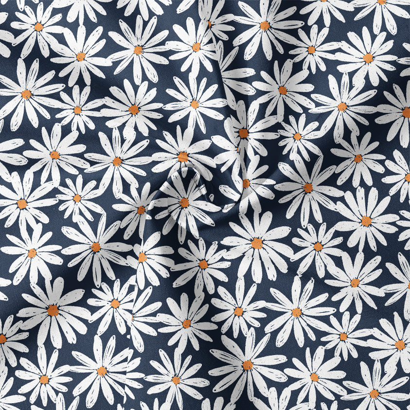 0.5m Biojersey Daisy dunkelblau