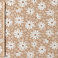 0.5m BIO French Terry Daisy Leo latte