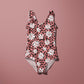 RESTSTÜCK 100cm Bademodestoff Daisy Rose Leopard