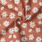 0.5m BIO French Terry Daisy rust