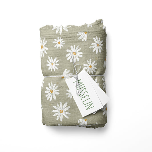 1m Musselin Daisy sage