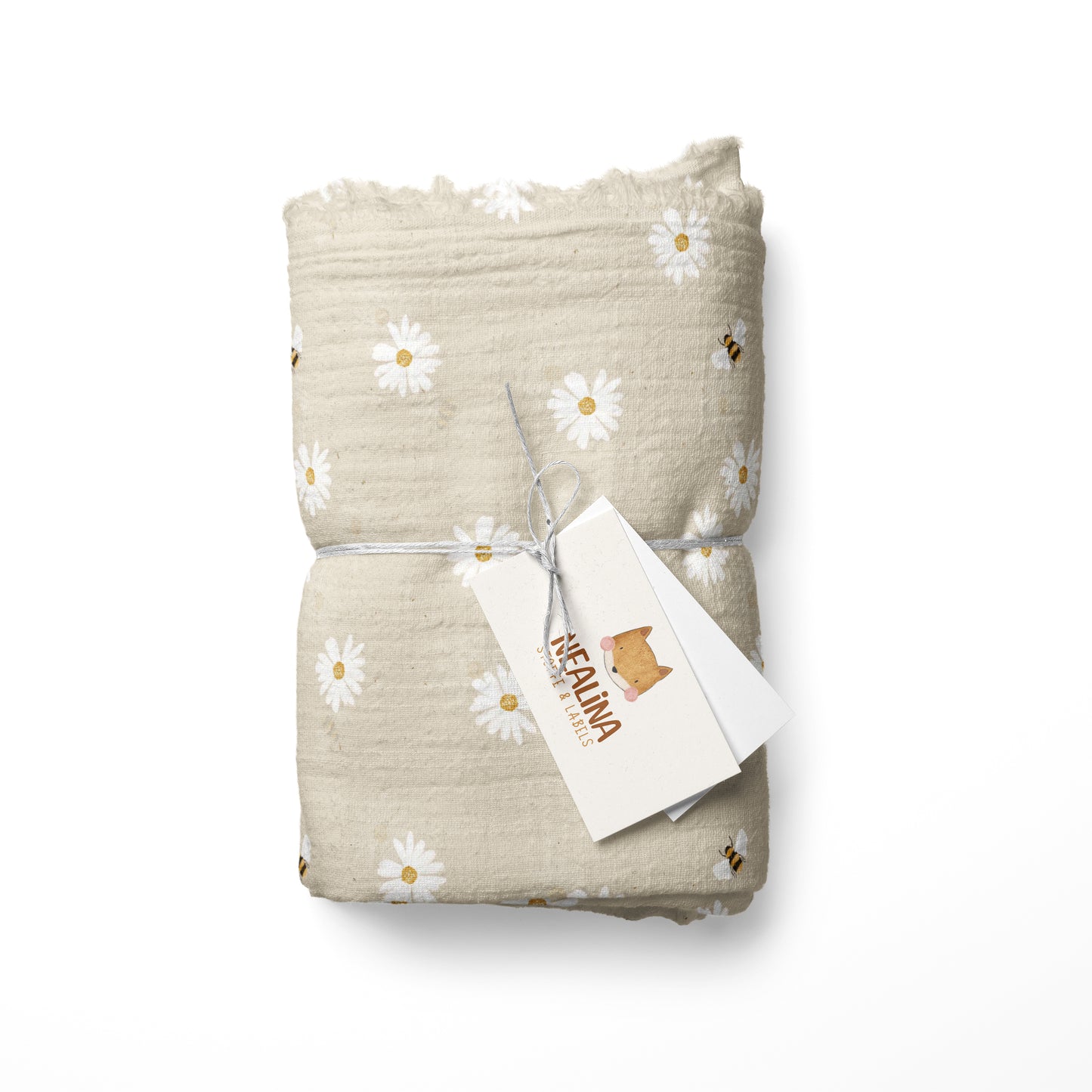 0.5m Musselin Daisy tofu *VORBESTELLUNG - Lieferzeit 4-6 Wochen*