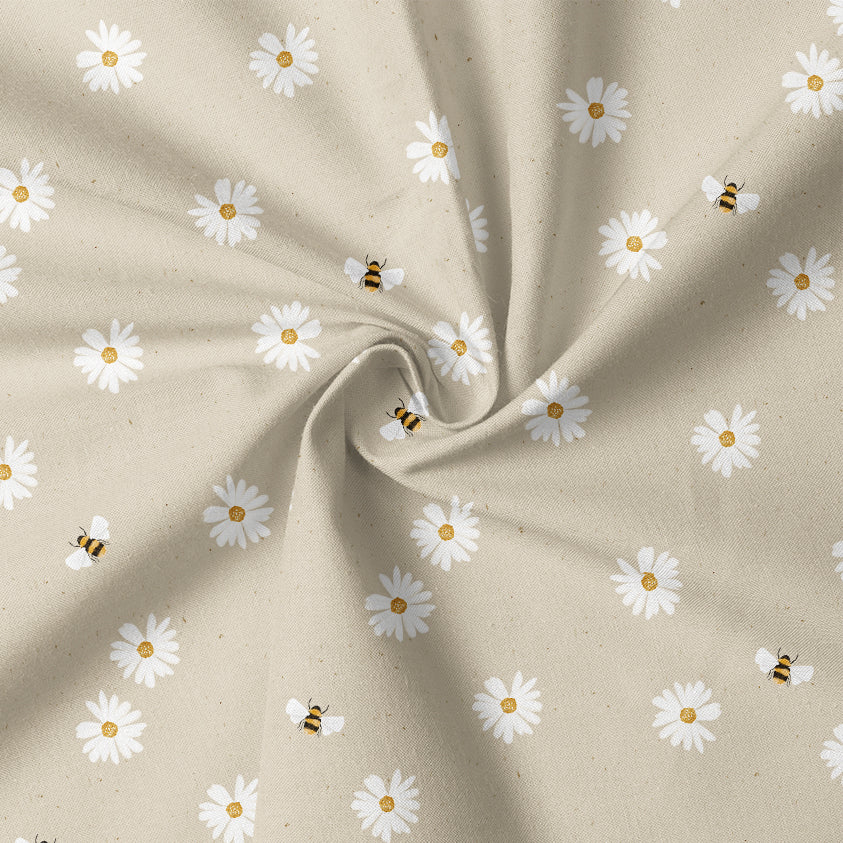 0.5m BIO French Terry Daisy tofu