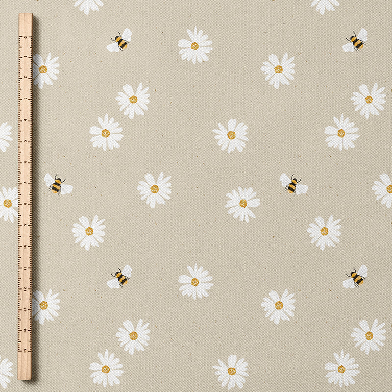 0.5m BIO French Terry Daisy tofu