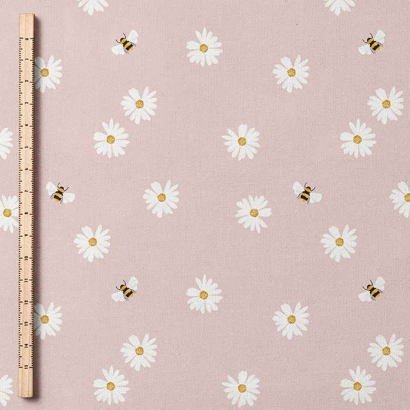 0.5m BIO French Terry Daisy rosa *STOFFÜBERSICHT*