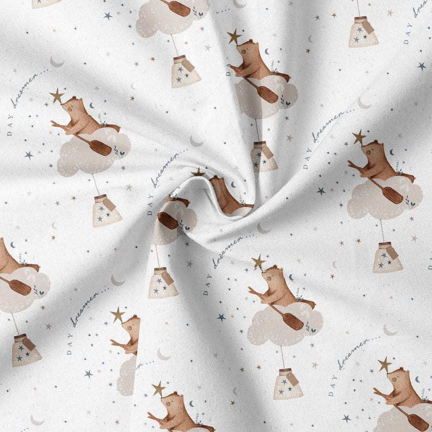 0.5m BIO French Terry Daydreamer white  *STOFFÜBERSICHT*