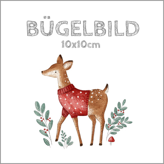 Bügelbild Deer Autumn | 10x10cm