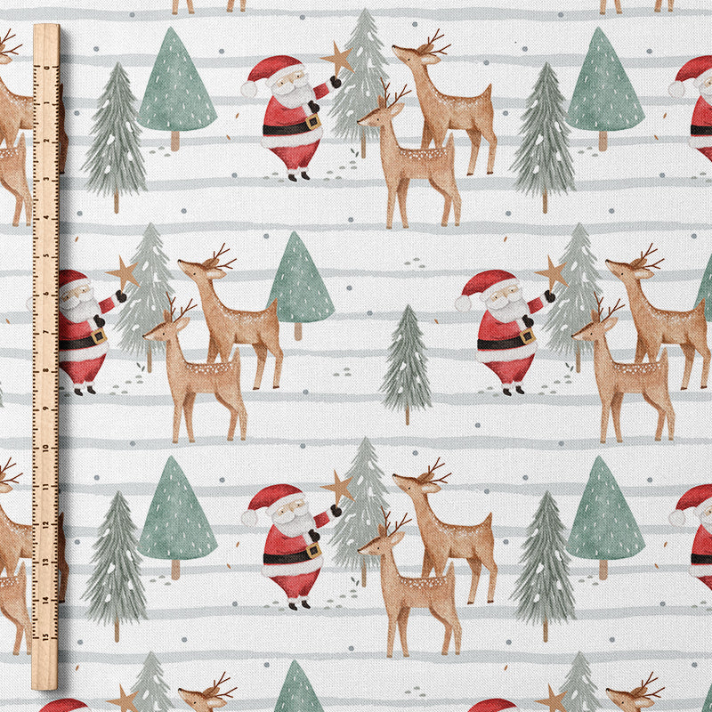 0.5m BIO French Terry Deer Santa