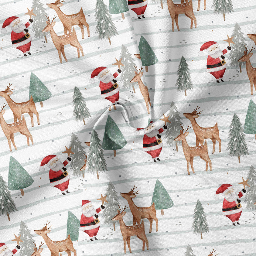 0.5m BIO French Terry Deer Santa
