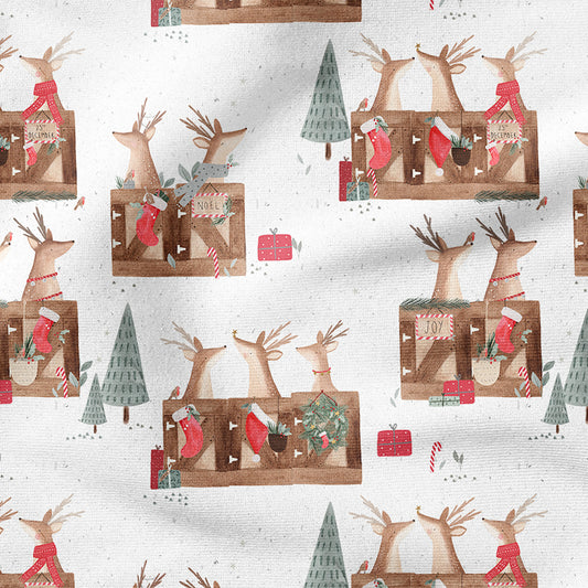 0.5m BIO French Terry Deer Santa Salt