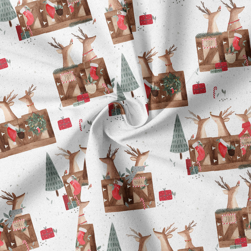 0.5m BIO French Terry Deer Santa Salt