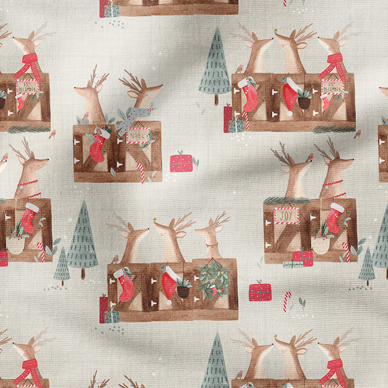 0.5m BIO French Terry Deer Santa Tofu *VORBESTELLUNG*
