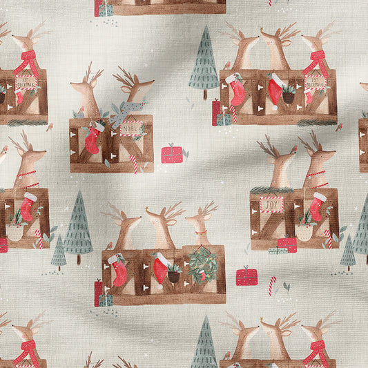 0.5m BIO French Terry Deer Santa Tofu *VORBESTELLUNG*
