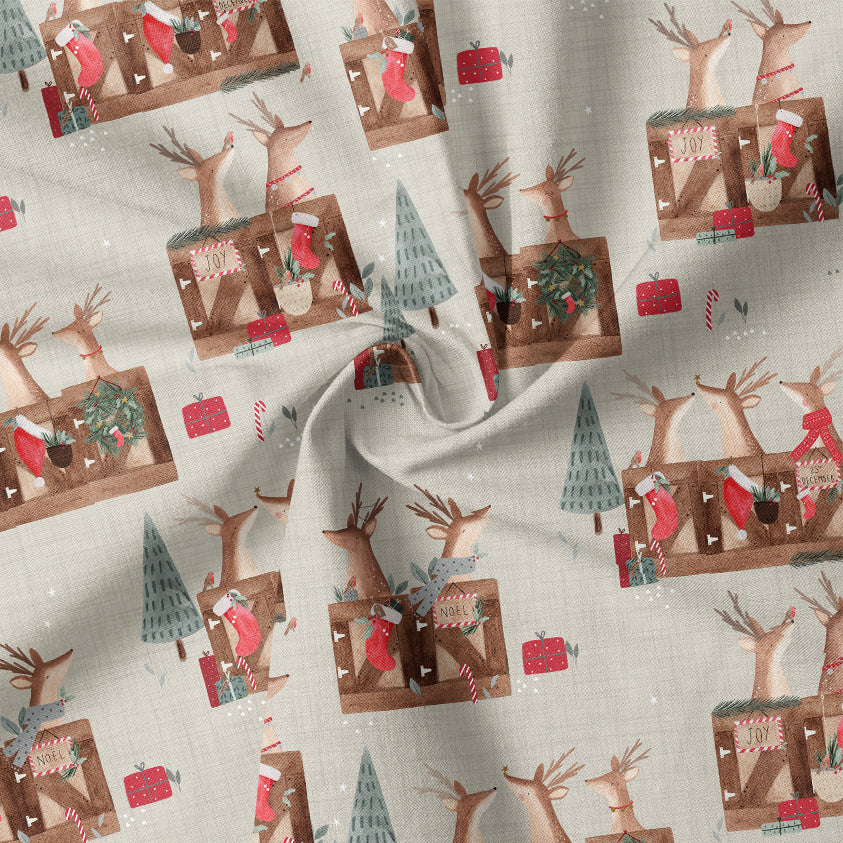 0.5m BIO French Terry Deer Santa Tofu *VORBESTELLUNG*