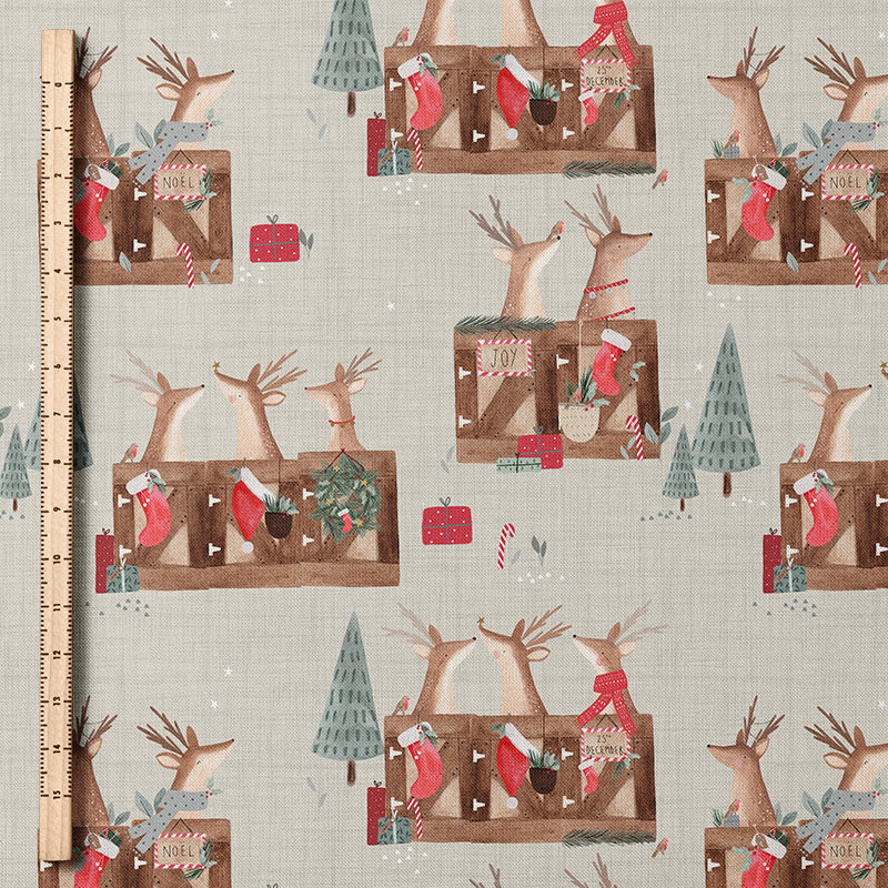 0.5m BIO French Terry Deer Santa Tofu *VORBESTELLUNG*