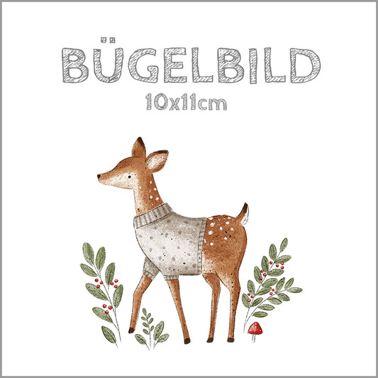 Bügelbild Deer Winter | 10x11cm