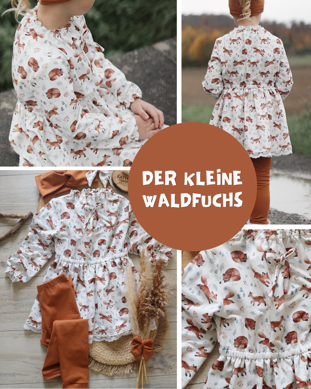 0.5m BIO French Terry Der kleine Waldfuchs