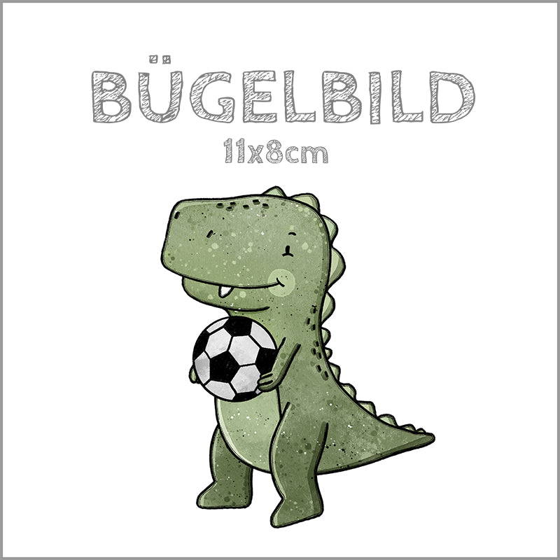 Bügelbild Dino-Ball | 11x8cm