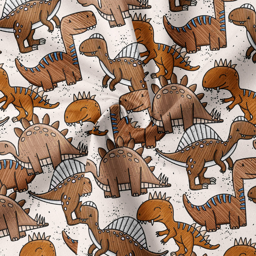 0.5m BIO French Terry Dino-Landia *STOFFÜBERSICHT*