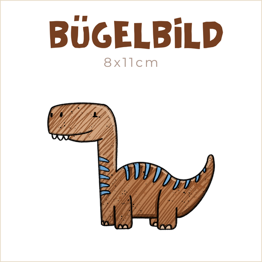Bügelbild Dino-Landia Brachiosaurier | 8x11cm