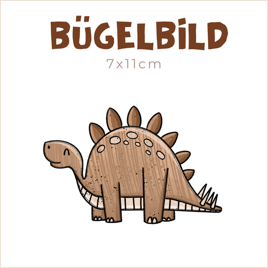 Bügelbild Dino-Landia Stegosaurier | 7x11cm