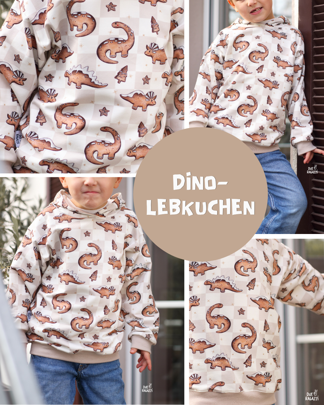 0.5m Biojersey Dino-Lebkuchen