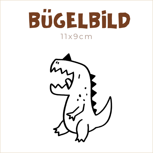 Bügelbild Dino Roar | 11x9cm