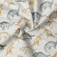 0.5m BIO French Terry Dino Tracks ecru