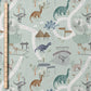 0.5m BIO French Terry Dino World mint