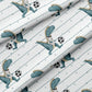 0.5m BIO French Terry Dino Fußball *STOFFÜBERSICHT*
