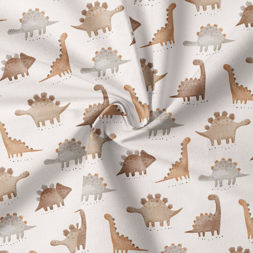 0.5m BIO French Terry Dinos earth