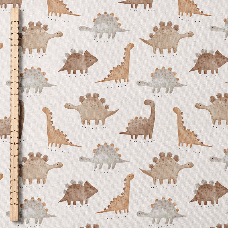0.5m BIO French Terry Dinos earth