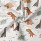 0.5m BIO French Terry Dinosaurs ecru