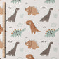 0.5m BIO French Terry Dinosaurs ecru