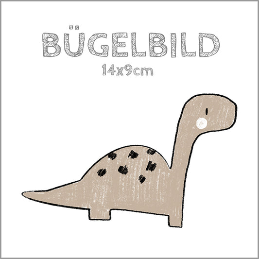 Bügelbild Dinotastisch: Brachiosaurier | 14x9cm