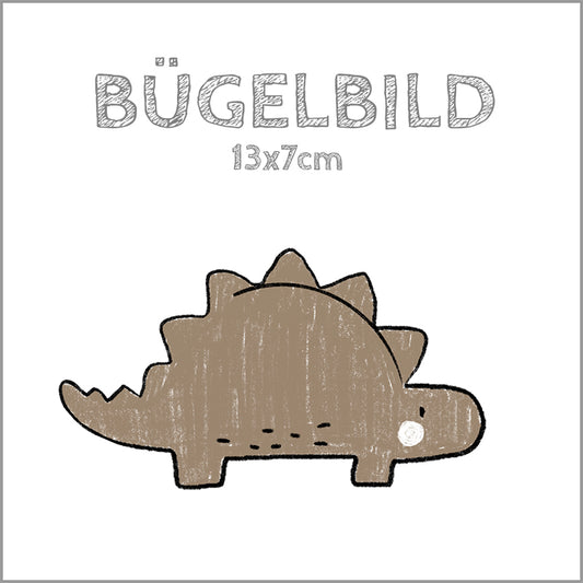 Bügelbild Dinotastisch: Stegosaurier | 13x7cm