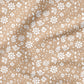 0.5m BIO French Terry Vintage Flowers latte *STOFFÜBERSICHT*